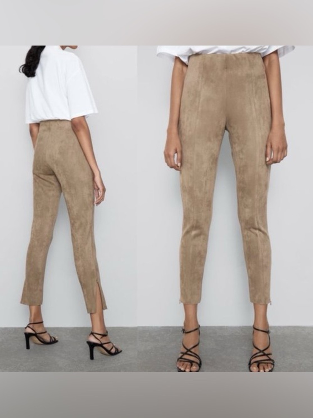 Zara Super Soft Faux Suede Legging Pants!